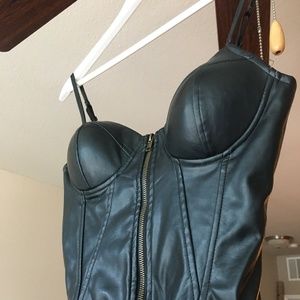 Pleather Corset Top
